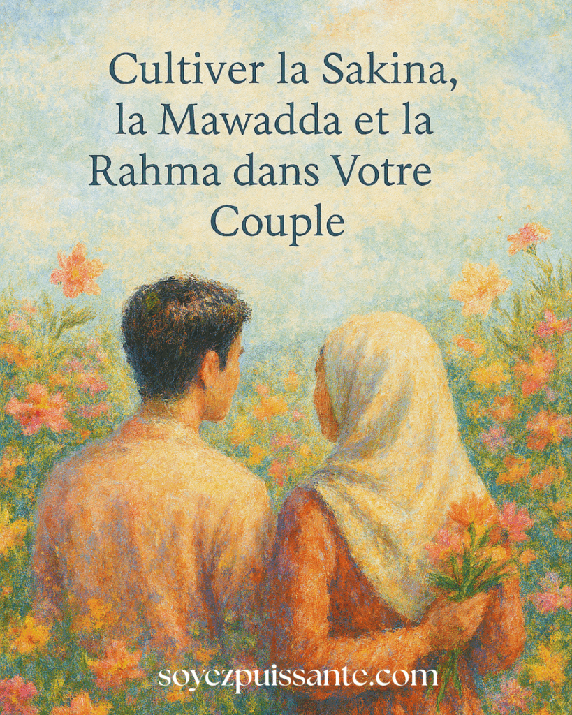 Couple musulman sakina,mawadda et rahma mariage durable